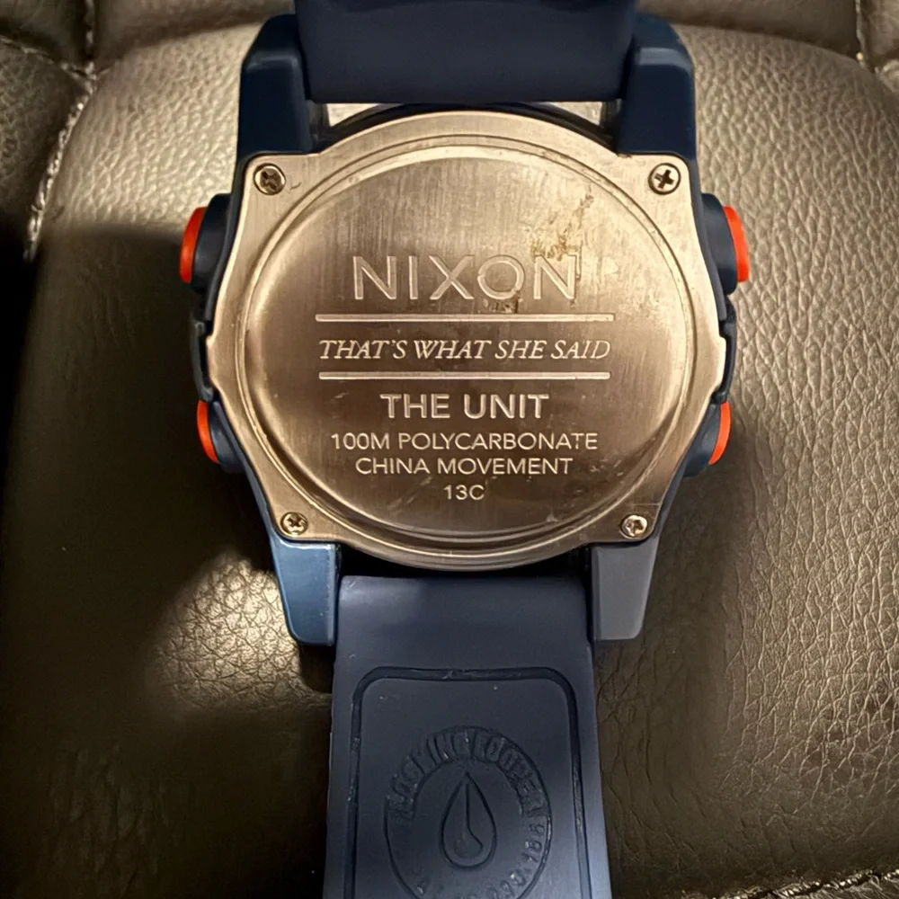 Nixon Blue and Red Smartwatch Case